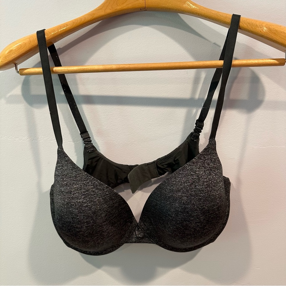 Victoria’s Secret Dark Grey Basic Uplift Semi Demi Underwire Bra - 36 D